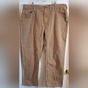 Carhartt Relaxed Fit Men's 44X30‎ (46X32 Tag) Brown Heavy Canvas Work Pants